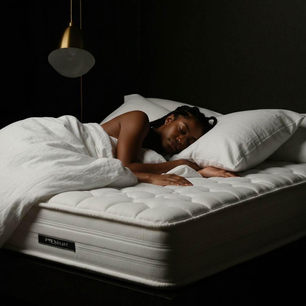 Side sleeper resting comfortably on the Helix Midnight Mattress